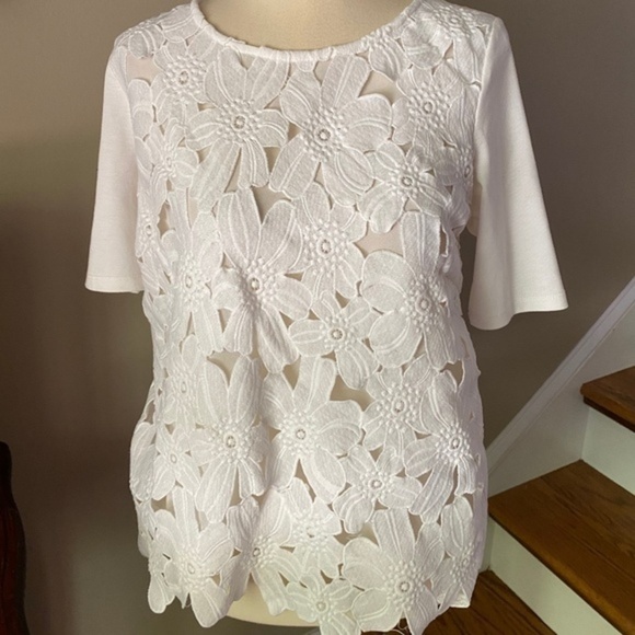 Anthropologie Sunday in Brooklyn Orlay Lace  Top - Picture 6 of 8